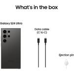 SAMSUNG Galaxy S24 Ultra Cell Phone, 256GB AI Smartphone, Unlocked Android US Version, 2024, Titanium Black (Used)
